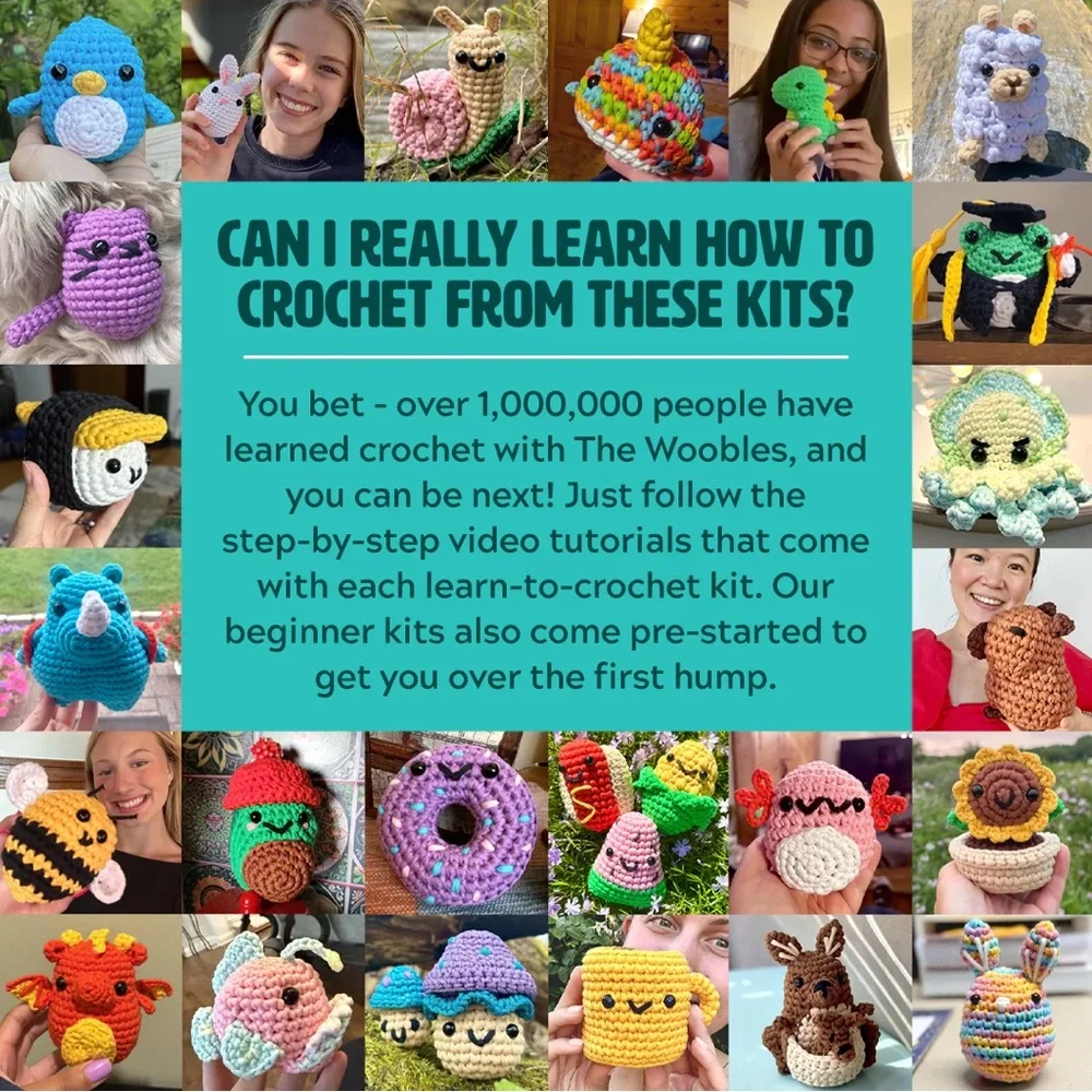 The Woobles learn crochet